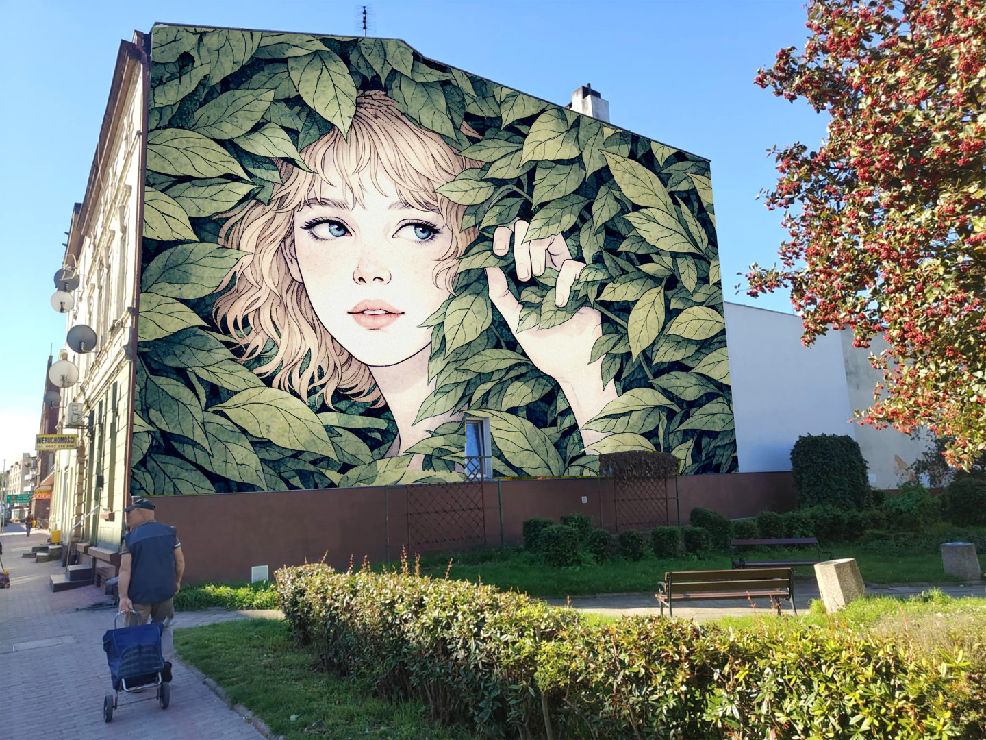 Dziewczyna w&nbsp;liściach